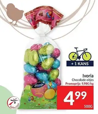 Intermarché Ivoria Chocolade Eitjes 500g aanbieding