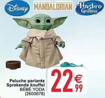 Cora Peluche parlante sprekende knuffel bébé yoda aanbieding