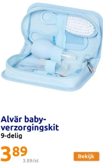 Action Alvär baby-verzorgingskit aanbieding