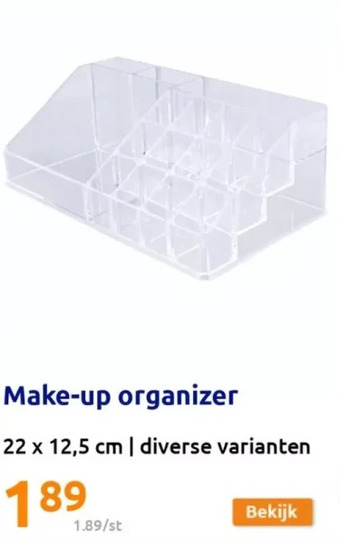 Action Make-up organizer aanbieding