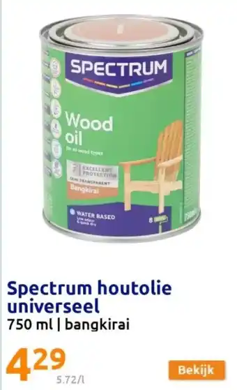 Action Spectrum houtolie universeel aanbieding