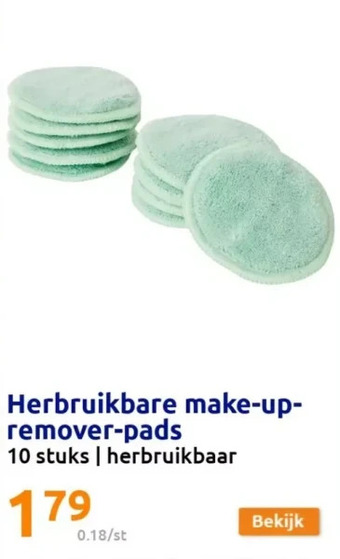 Action Herbruikbare make-up-remover-pads aanbieding