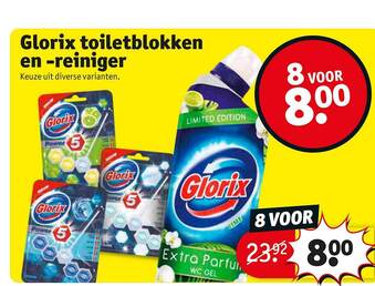 Kruidvat Glorix Toiletblokken En -reiniger aanbieding
