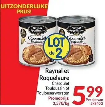 Roquelaure cassoulet toulousain of toulouserworsten