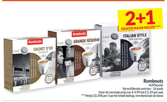 Intermarché Rombouts koffiepods aanbieding