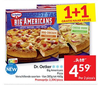 Intermarché Dr. Oetker big Americans pizza aanbieding