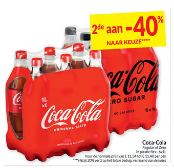 Intermarché Coca-Cola regular of zero aanbieding