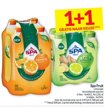 Intermarché Spa fruit limonade aanbieding