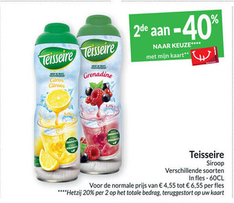 Intermarché Teisseire siroop aanbieding