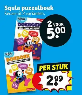 Kruidvat Squla Puzzelboek aanbieding