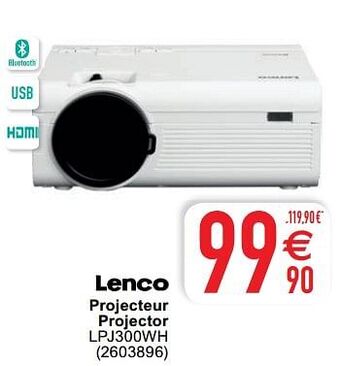 Cora Lenco Projecteur projector lpj300wh aanbieding