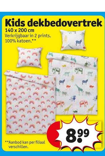 Kruidvat Kids Dekbedovertrek 140x200 Cm aanbieding