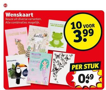 Kruidvat Wenskaart aanbieding