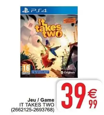 Jeu - game it takes two