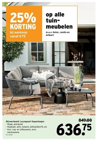 GAMMA Loungeset kopenhagen aanbieding