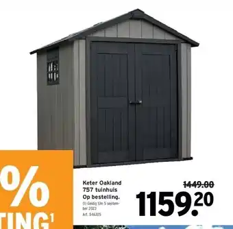 GAMMA Keter oakland 757 tuinhuis op bestelling aanbieding