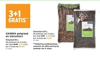 GAMMA Gamma potgrond en sierschors aanbieding