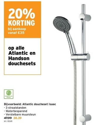 GAMMA Atlantic doucheset isaac aanbieding