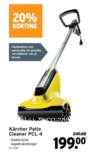GAMMA Kärcher patio cleaner pcl 4 aanbieding