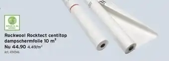GAMMA Rockwool rocktect centitop dampschermfolie 10 m² aanbieding