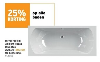 GAMMA Allibert ligbad diva duo aanbieding