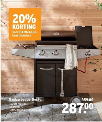 GAMMA Gasbarbecue boston aanbieding