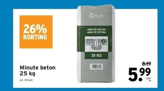 GAMMA Minute beton 25 kg aanbieding
