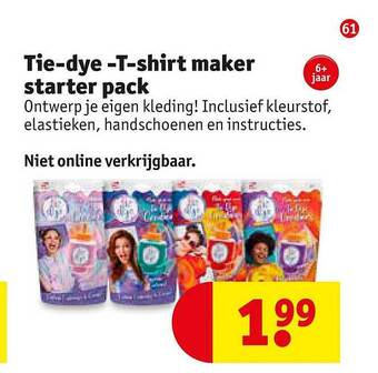 Kruidvat Tie-dye T-shirt Maker Starter Pack aanbieding