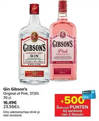 Gin gibson`s original of pink