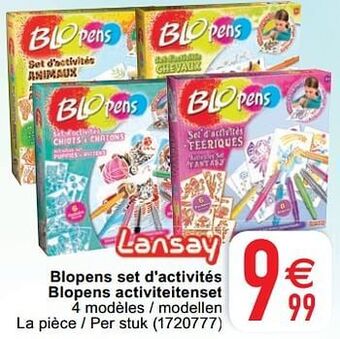 Blopens set d`activités blopens activiteitenset