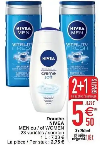 Cora Douche nivea aanbieding