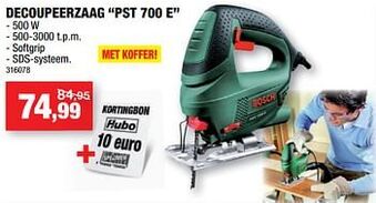 Hubo Bosch decoupeerzaag pst 700 e aanbieding