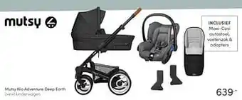 Baby & Tiener Mutsy nio adventure deep earth 2-in-1 kinderwagen aanbieding