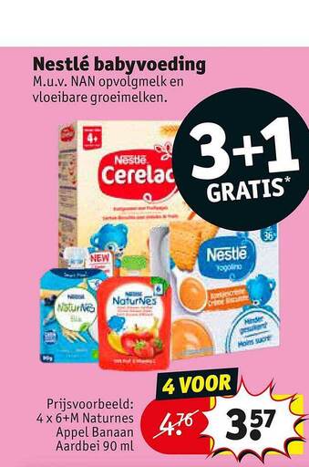 Kruidvat Nestle Babyvoeding aanbieding