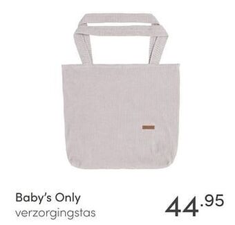 Baby & Tiener Baby`s only verzorgingstas aanbieding