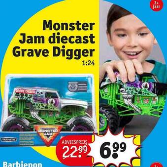 Kruidvat Monster Jam Diecast Grave Digger aanbieding