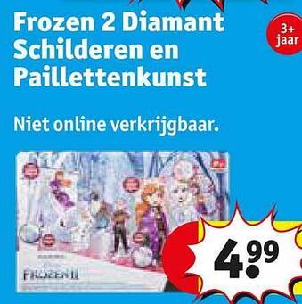 Kruidvat Frozen 2 Diamant Schilderen En Paillettenkunst aanbieding