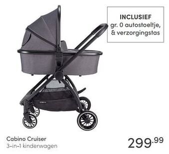 Baby & Tiener Cabino cruiser 3-in-1 kinderwagen aanbieding