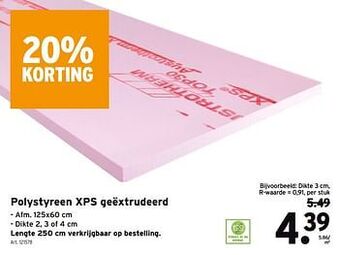 GAMMA Polystyreen xps geëxtrudeerd aanbieding