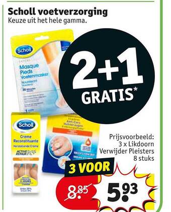 Kruidvat Scholl Voetverzorging aanbieding