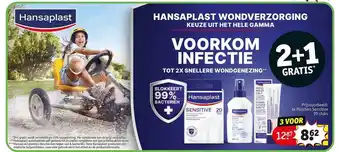 Kruidvat Hansaplast Wondverzorging 2+1 Gratis aanbieding