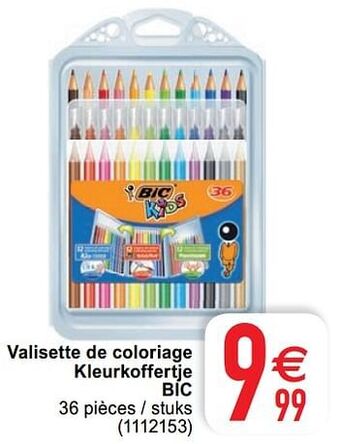 Cora Valisette de coloriage kleurkoffertje bic aanbieding