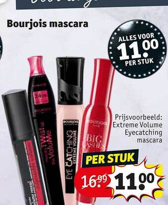 Kruidvat Bourjois Mascara aanbieding