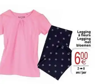 Cora Legging à fleurs legging met bloemen aanbieding