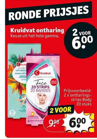Kruidvat Kruidvat Ontharing aanbieding