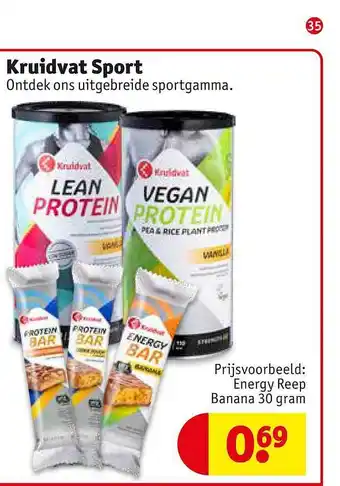 Kruidvat Kruidvat Sport 30 gram aanbieding