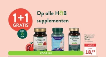 Holland & Barrett Magnesium citraat 90 tabletten aanbieding