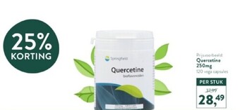 Holland & Barrett Quercetine 250mg 120 vega capsules aanbieding