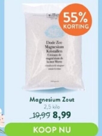 Holland & Barrett Magnesium zout 2,5 kilo aanbieding