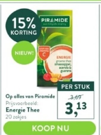 Energie thee 20 zakjes